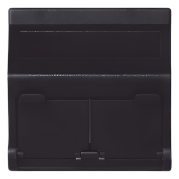 Placa Inclinada Voz y Datos / 2 Puertos Keystone RJ45 / Guardapolvos Integrados / IP20 / 108×52 mm / 4.25×2.05 in