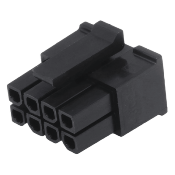 Conector Plug / 8 Contactos / Doble Fila / Paso 3.0 mm / Pin Hembra / 5.0A / -40°C a +105°C