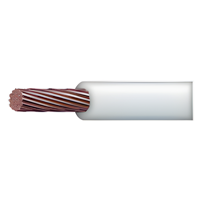 Cable Eléctrico THW-LS / Calibre 10 AWG / 19 Hilos / 90°C Seco / 75°C Mojado / Venta por Metro / Blanco