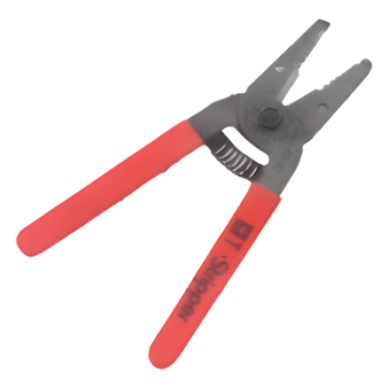 Pinza pelacable de acción rápida y suave. Calibre 16 a 26 con 6" (15.3 cm) de largo.