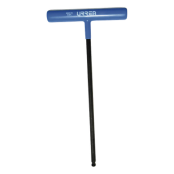 Llave Hexagonal Tipo T / Punta de Bola 6 mm / Longitud 9" (228.6 mm) / Mango Ergonómico Antideslizante / Acero Profesional