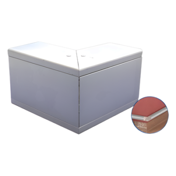 Esquinero exterior de aluminio / Canaleta INKA140 / 0.572 kg / -20°C a 120°C / Anodizado