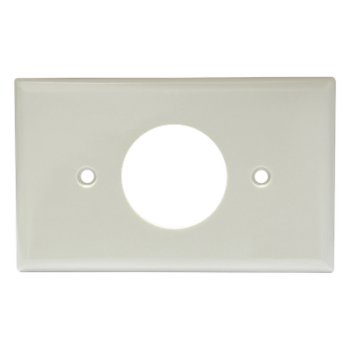 Placa de Contacto Sencilla / Material ABS / Color Marfil / Uso Interior