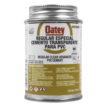 Cemento Claro de 118 ml para Tubo Conduit PVC Pesado.