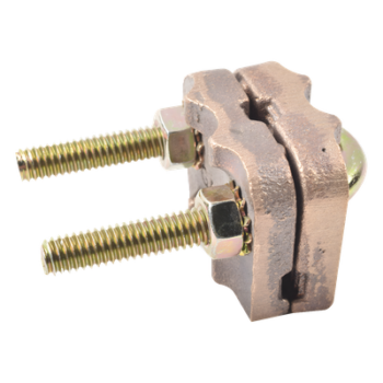 Conector de Puesta a Tierra / Varilla 5/8" a 1" / Cable 4 a 3/0 AWG / Tubería 3/8" a 3/4" / Bronce