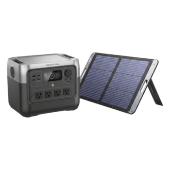 Kit de Energía Portátil / Estación 768 Wh / Salida AC 800 W (1600 W X-Boost) / Panel Solar 200 W / Batería LiFePO4 / IP67
