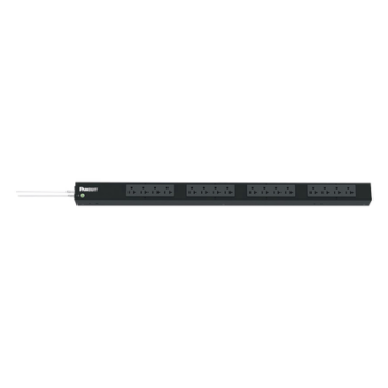PDU Básico para Rack / 16 Contactos NEMA 5-20R / 20 A / 120 Vca / Montaje Vertical 0U / Cable 3 m (9.8 ft)