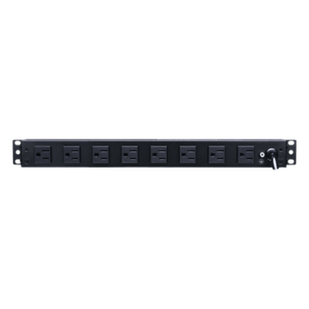 PDU de Montaje en Rack / 10 Salidas NEMA 5-15R / 15 A / 120 Vca / 1UR / 19 in / Protección Contra Sobretensiones