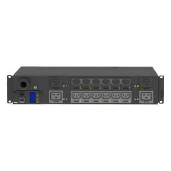 PDU Monitoreable y Switchable / 16 Salidas C13/C19 / Horizontal 19 in / 208 Vca / 30 A / 2UR / Cable 3 m (9.8 ft)