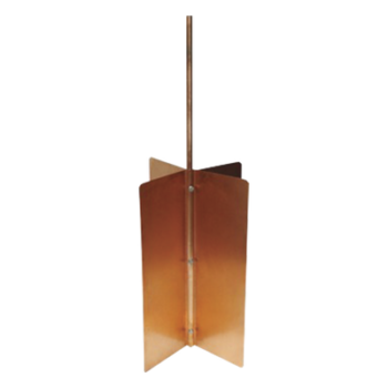 Electrodo de Tierra / Diseño Cruceta Cobre / Fosa 50x50x80 cm / 1.64x1.64x2.62 ft / NOM-001-SEDE-2012 / EIA/TIA J-STD-607-A