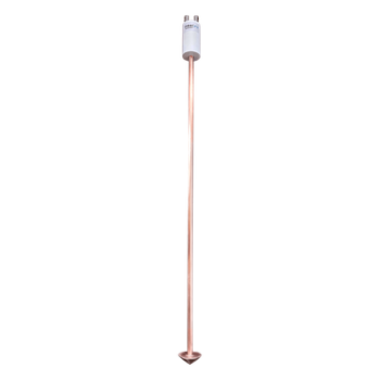 Electrodo de Puesta a Tierra / 20A / Cobre Electrolítico / Filtro Equipotencial Autoconectable / Compuesto 6 kg / 114 cm (3.74 ft)