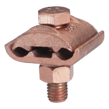 Conector Cable a Superficie Plana o Barra / Calibre 2/0 AWG a 250 KCMIL / Aleación de Cobre / Enterramiento Directo
