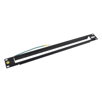 Chassis Rack 1U / 16 Módulos Protectores Serie DPR / Montaje 19" / 0.6 m (1.97 ft) Profundidad Estándar