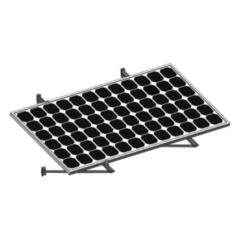 Montaje para Módulos Solares / Aluminio Anodizado / Riel 1400 mm / Espesor 35-40 mm / Muro
