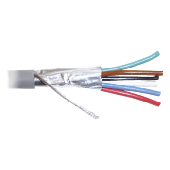 Bobina de 305 Metros (1000 Pies) de Cable 8 Conductores, 22 AWG, Tipo CMR, de Color Gris para Aplicaciones en Alarmas de Intrusión /Control de Acceso/Interfonos y TV Porteros/Automatización/Audio y Voceo.
