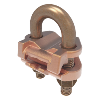 Conector Mecánico para Cable Calibre 2/0 AWG a 250 KCMIL / Paralelo o 90° a Tubo de 3/8" o Varilla de 5/8" - 3/4".