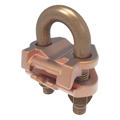Conector Mecánico para Cable / 1/0 AWG a 250 KCMIL / Paralelo o 90° / Tubo 3/8" o Varilla 5/8" - 3/4" / Torque 240 lb-in / UL467