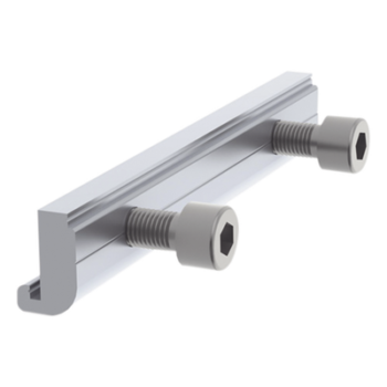 Conector de empalme / Aluminio anodizado anticorrosivo / Riel 3 y 7 / Industrial