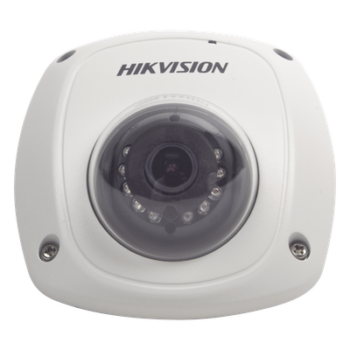 Cámara Móvil Mini Domo IP / 2 Megapixel / Full HD 1080P / Gran Angular 2.8 mm / IR 10-20 m (32.8-65.6 ft) / WDR 120 dB / IK07 / Conector Tipo Aviación PoC