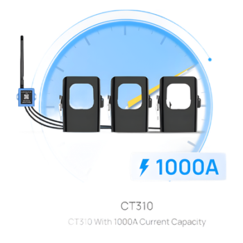 Medidor de Corriente LoRaWAN / Trifásico hasta 1000 A / Muestreo 3.3 kHz / 3 Canales Simultáneos / Autoalimentado