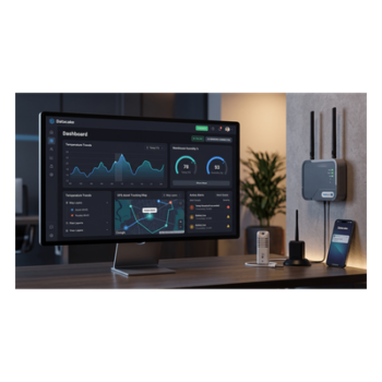 Plataforma IoT / Licencia Anual / Sin Código / LoRaWAN + MQTT + Webhook / Dashboards Personalizables / Alertas Inteligentes