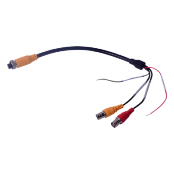 Cable Adaptador para MDVR / Conector Aviación 4 Pines a BNC / Video, Audio y Alimentación / 40 cm (15.7 in)