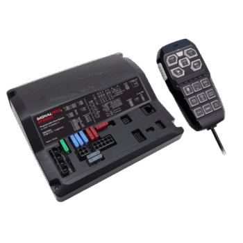 Sirena Vehicular / 200 W / Controlador 15 Botones / 12 Salidas de Relé / Grabación 20 s / Clase D