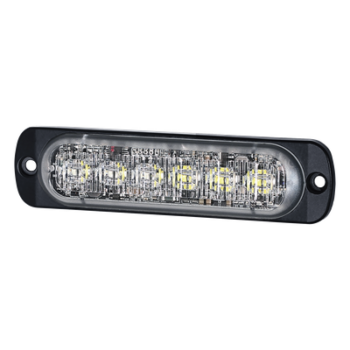 Luz Auxiliar LED / 12 LED / Rojo/Azul / Perfil Ultra Delgado 9 mm / 28 Patrones / SAE J595 Clase 1 / ECE R65 Clase 1