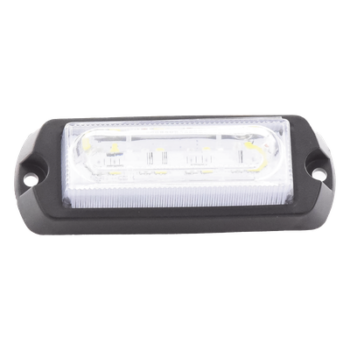 Luz de Advertencia LED / 8 LED Ultra Brillantes / 23 Patrones de Destello / 10-30 VDC / 1A Máx. / Wig Wag / Montaje Permanente