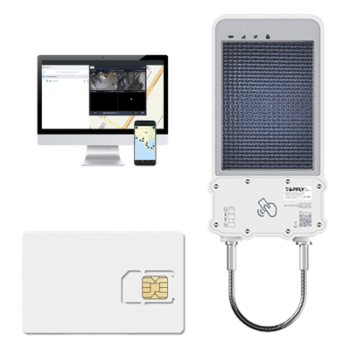 Kit Cerradura Inteligente GPS Solar / LTE Cat-M1 / RFID BLE OTA / IP67 / Batería 14400mAh / Autonomía 365 días / Panel Solar Integrado