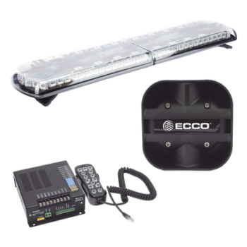 Kit de Sirena Vehicular / Barra de Luces 48 in (121.9 cm) / 130 LED / Dual Color / 100 W / 48 Patrones / SAE J1849
