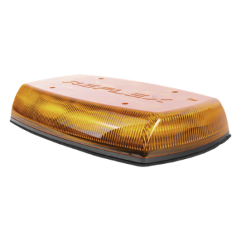 Mini Barra de Luces LED / 18 LEDs Ámbar / 18 Patrones de Destello / IP65 / 12-24 VCC / 35 W / -30°C a 50°C