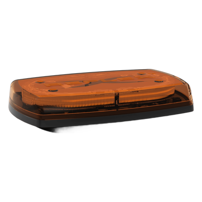 Minibar LED para Techo / 24 LEDs Ámbar / 10" / 360° Visibilidad / 12-24 VDC / Base Magnética / SAE J845 Clase I