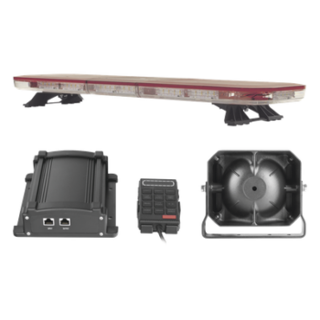 Kit de Señalización de Emergencia / Barra LED 88 Ultra Brillantes / Sirena 100W 7 Tonos / Bocina 100W / Controlador Avanzado / 118 cm (46.5 in) de Longitud