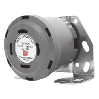 Alarma de Reversa Vehicular / 107 dB(A) / 12-48 Vcc / SAE J994 Type B / IP para Exteriores