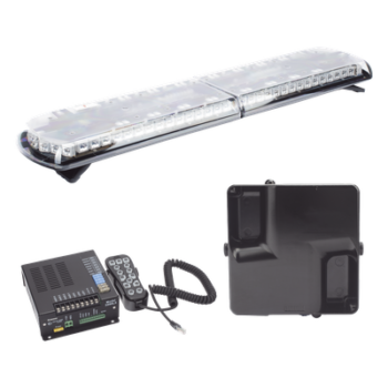 Torreta LED Vehicular / 48 pulgadas / 130 LED / Dual Color / 48 Patrones de Destello / Aluminio y Policarbonato