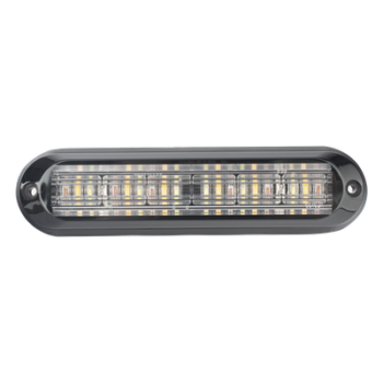 Luz Auxiliar / 18 LEDs / Tricolor Rojo/Claro/Ámbar / IP67 / Ultra Brillante / 142.6×36×14 mm