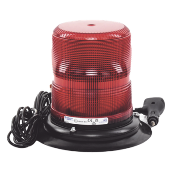 Baliza LED de Advertencia / SAE Clase I / 12-24 VDC / 11 Patrones de Destello / Montaje Magnético / 7" de Altura