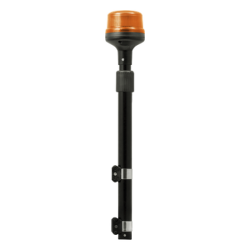 Luz Telescópica para Motocicletas / 8 LED / Ámbar / 12~24 VCD / 11 Patrones de Destello / IP6K6 / Perfil Bajo 88 mm