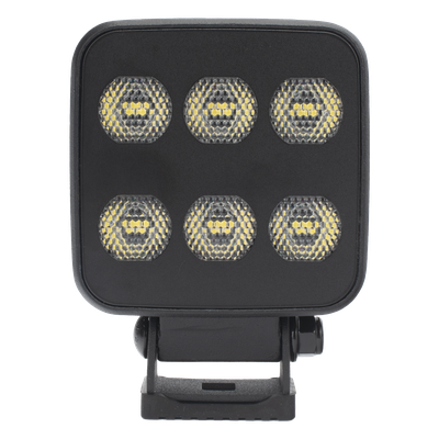 Luz de Trabajo LED / 6 LED / 6552 Lúmenes / 12-24 Vcd / Aluminio Disipador / Lente Policarbonato / 92 x 124 x 45 mm