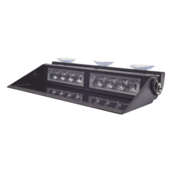 Luz de advertencia interior / 8 LED Gen III / 22 patrones de destello / 12 VCC / 2 A máx / Montaje por succión