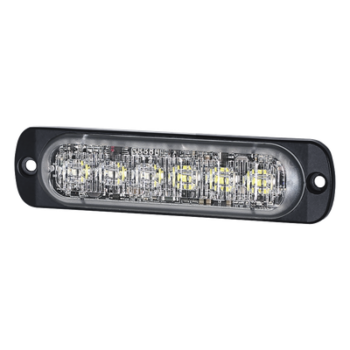 Luz Auxiliar LED / 12 LEDs / Rojo/Claro / SAE Clase 1 / ECE R65 / IPX7 / Perfil 9 mm (0.35')