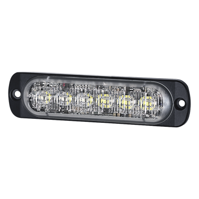 Luz Auxiliar LED / 12 LEDs / Rojo/Claro / SAE Clase 1 / ECE R65 / IPX7 / Perfil 9 mm (0.35')