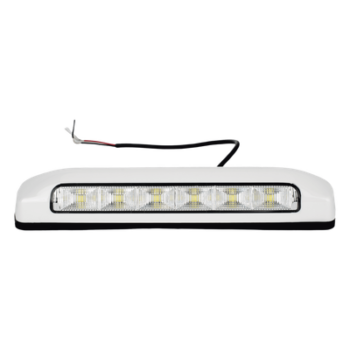 Luz de Escena LED / 6 LED / 75 lm / IP67 / 12-24 VCC / 0.1 A / 203 x 41 x 29 mm / 8 x 1.6 x 1.1 in / -30°C a +50°C / Bisel Blanco