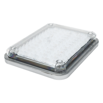 Luz de Advertencia LED / 104 LEDs / 9x7" / 12 VCC / 1 A / Fijo y Parpadeante / Montaje Permanente