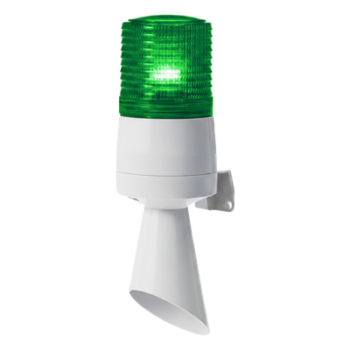 Torre de Señalización LED / Luz Fija y Destellante / Zumbador 95 dB a 1 m / 110 VCA / IP65 / Ø60 mm