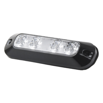 Luz perimetral / 4 LEDs ultra brillantes bicolor / 22 patrones de destello / 12-24 VCC / 4.7' x 0.8' x 1.4'