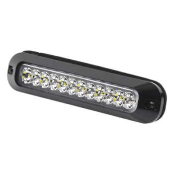 Luz perimetral / 12 LEDs Ultra Brillantes / Rojo/Claro / 12-24 VCC / 157mm / SAE J595 Clase I