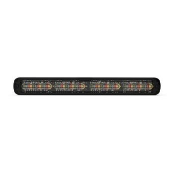 Luz LED de Advertencia / Perfil Ultra Delgado 11" / Quadcolor Rojo/Azul/Ámbar/Blanco / 48 LED / IP67/IP69K / Traffic Advisor
