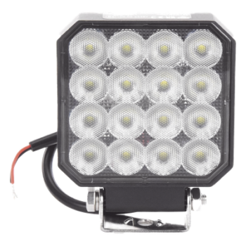 Luz de Trabajo LED / 16 LED / 1655 Lúmenes / 12-24 Vcd / Carcasa de Aluminio / IP Resistente a Impactos